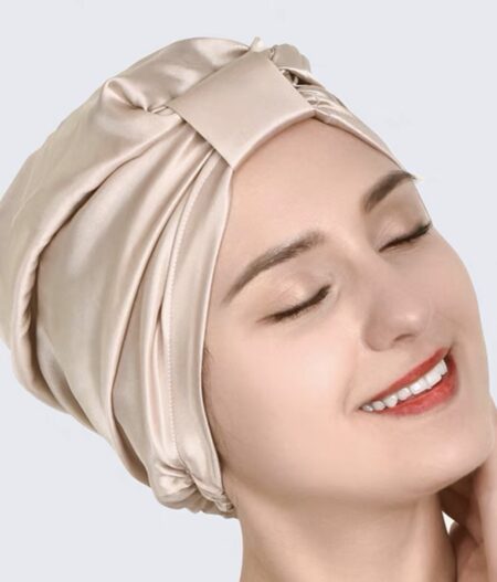 Šilkinė miego kepuraitė - turbanas